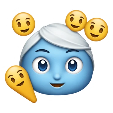 Mavi renkte bir bayrak yap sticker