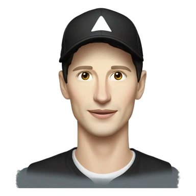 Pavel Durov in cap sticker
