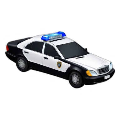 mercedes Police car sticker
