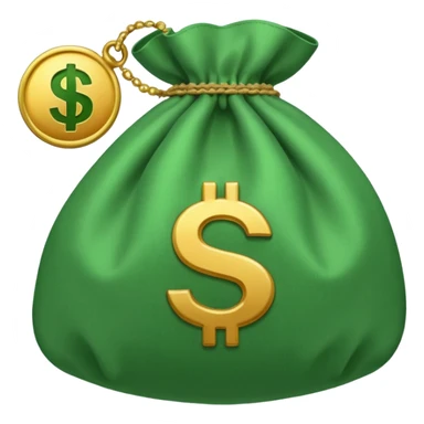 money bag emoji with £ sign sticker
