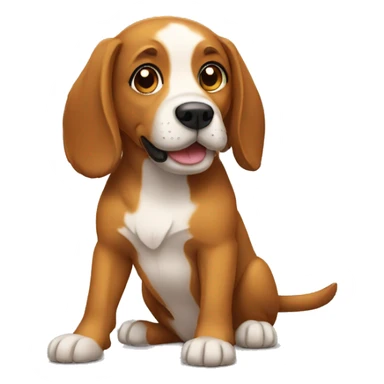 Dog podcasting sticker