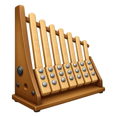 wooden glockenspiel instrument sticker