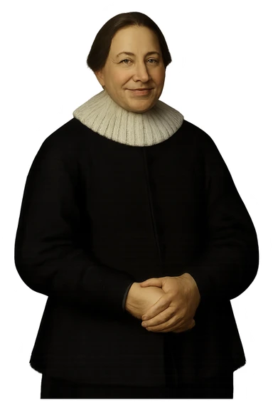 сгенерируй изображение в таком же стиле как на референсе, чтобы мужчина с референса стоял со сложенными руками, смотрел на нас и улыбался. фон прозрачный sticker