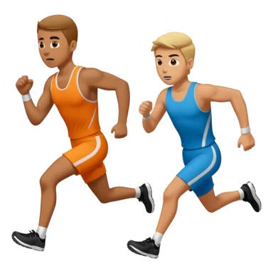 A person running because is robber sticker