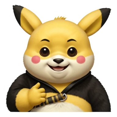 Pickachu and Kung fu panda po sticker