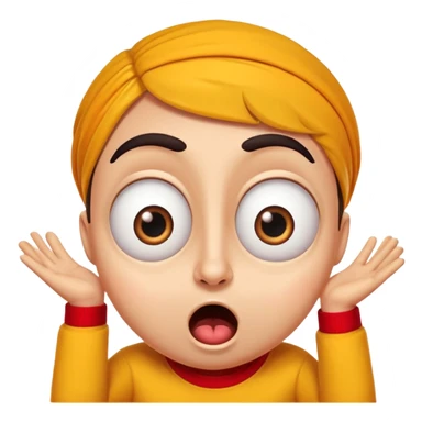 “Funny Spanish cartoon character with big expressive eyes, over-the-top reactions, bright colors, exaggerated comedy pose, cute but chaotic energy, meme-style, perfect for viral videos.” sticker