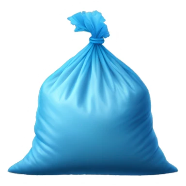 mesh bag of blue fertilizer  sticker