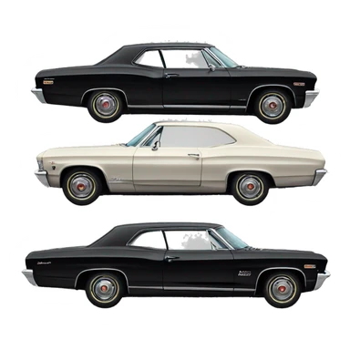 Impala Chevrolet 1967 Black sticker