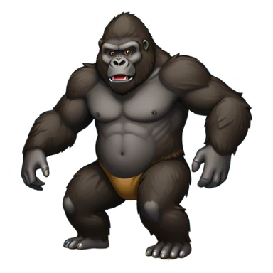 king kong gorilla stopping a cyclone sticker