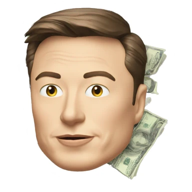 elon musk money sticker