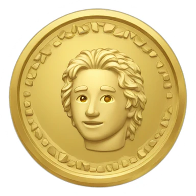 0 gold coin sticker