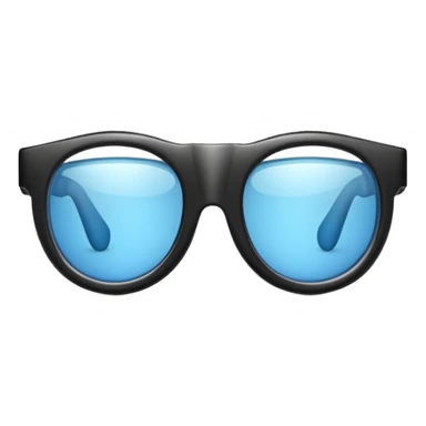 Create a high-quality 3D render that transforms the emojis 👓 into 3D objects. Pixar-style, 

 sticker