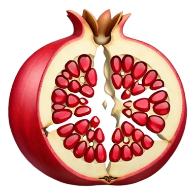 Cracked open Pomegranate emoji sticker