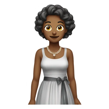 Var wearing a wedsing dress sticker