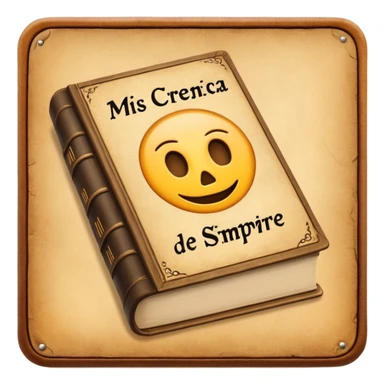 a book with the name "mis creencias de siempre" sticker