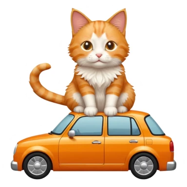 Cat on car  sticker