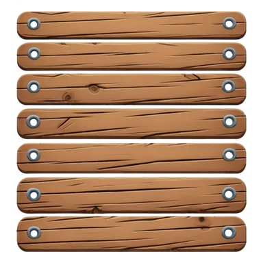 Wooden plank with nails sticker