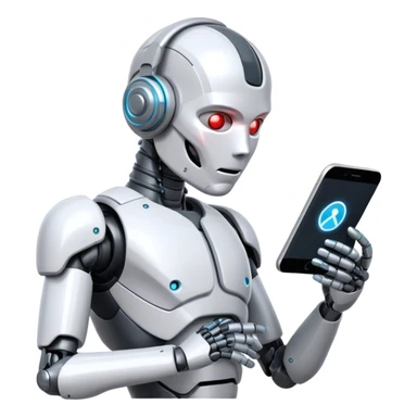 cyborg searching data sticker