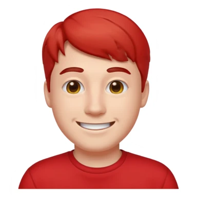 Make a emojis of mr beast face same to same real face  sticker
