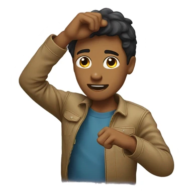 Jeune homme qui fait un DAB sticker