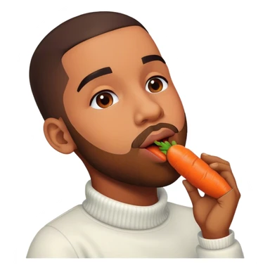 Drake licks his carrot  sticker