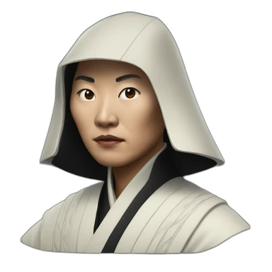 hyperrealist asian sith sticker