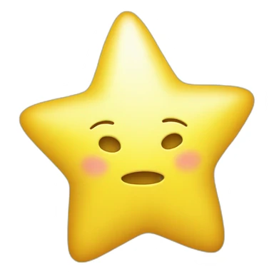 shiny bright yellow star without a face sticker