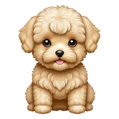 Maltipoo cream color sticker