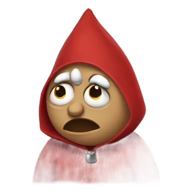 Crying cardinal filled with grief sticker