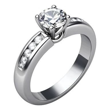 glitter white diamond married ring sticker