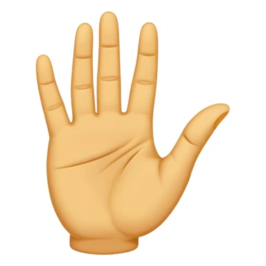 generate a good professional image for letter 'A' where it should be a emoji ,where 'A' is Indian sign language sticker