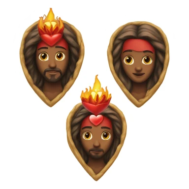 Sacred Heart of Jesus heart only sticker