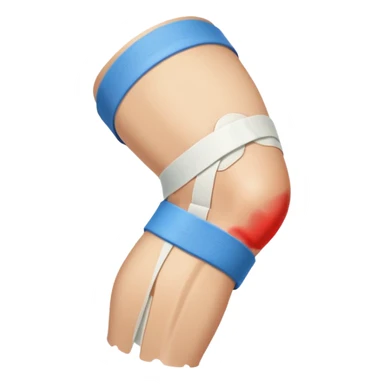 injured knee  sticker