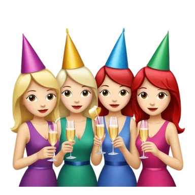 girls party in club sticker