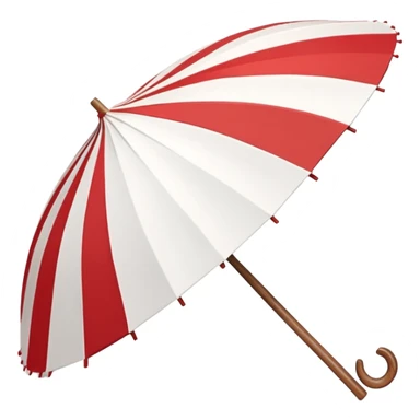 paper japan umbrella sticker