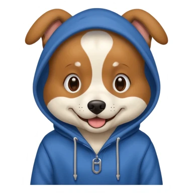 Dog wearing hoodies  sticker