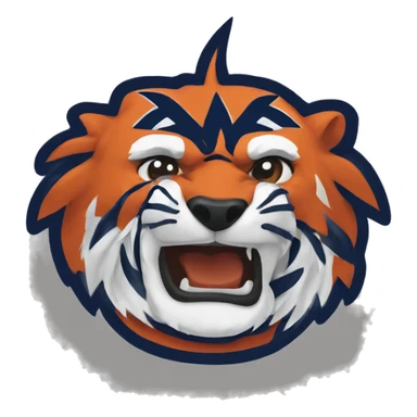 Auburn university logo sticker