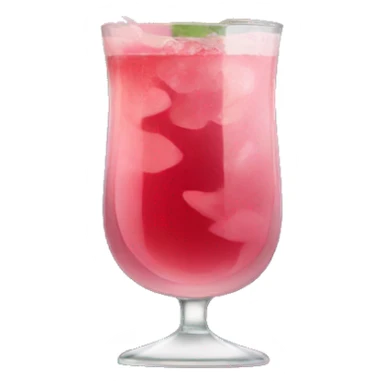 Cocktail with pink flowers sticker
