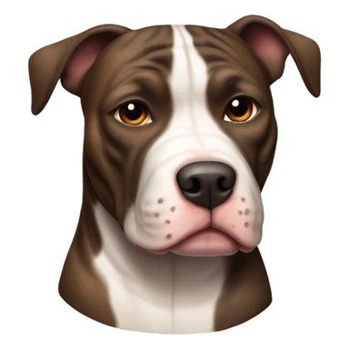 American pitbull terrier dark brindle sticker