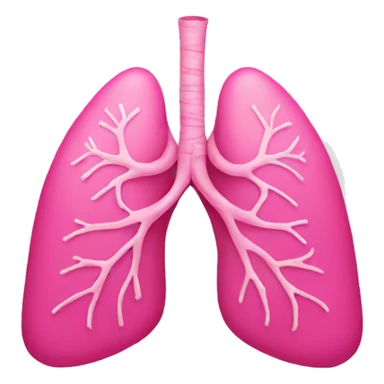 pink healthy lungs sticker