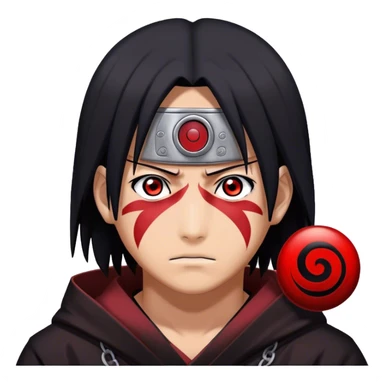 Itachi Uchiha using sharingan sticker