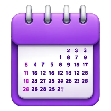 Calendar purple without days  sticker