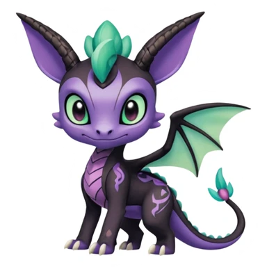 Meloetta-Delcatty-Spyro-Toothless-Stitch-Pokémon-Fakémon-creature-hybrid sticker