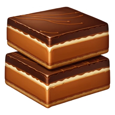 chocolate caramel slice sticker