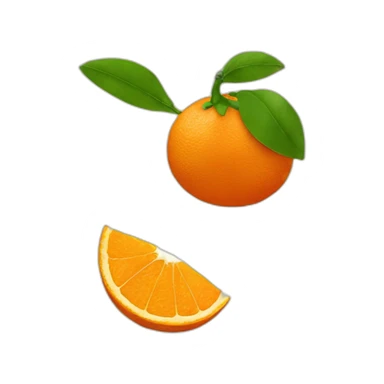 Naranja loca sticker