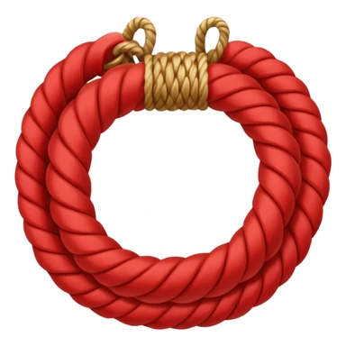 A bundle of red rope sticker