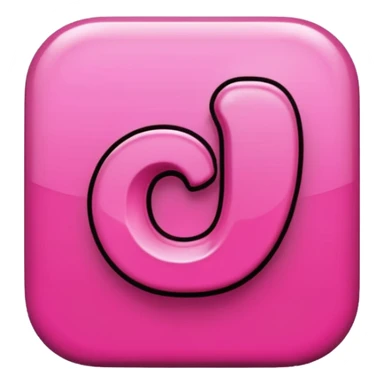 pink 3d Pinterest logo sticker
