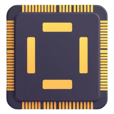 AI chip icon sticker