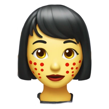 Yayoi Kusama citrouille  sticker