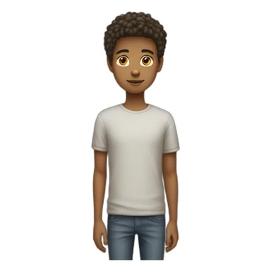 teenager young guy standing sticker
